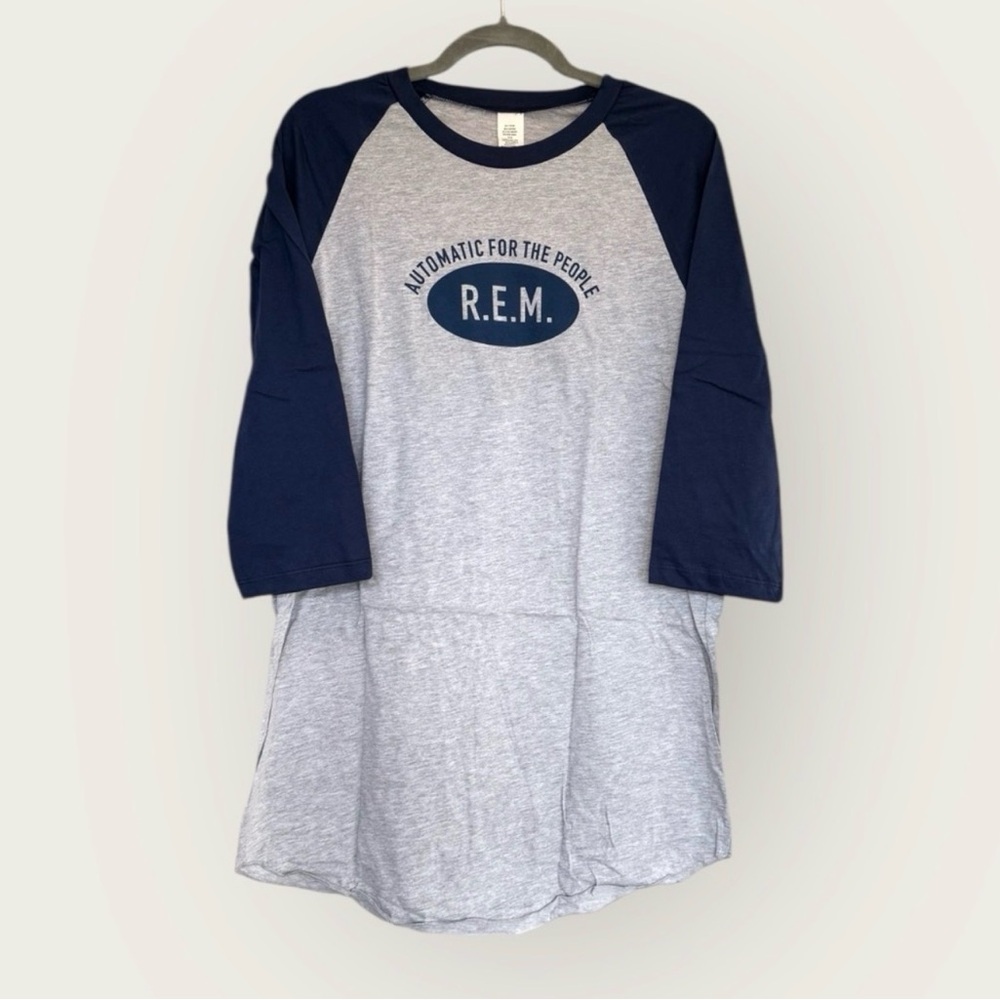 R.E.M. “Automatic for the People” Raglan Quarter Sleeve Band Tee NWT XL - Picture 5 of 6